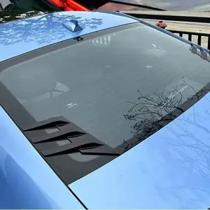 Car Rear Window Side Spoiler Air Vent Cover Decoration, Vehicle Exterior Decoration, Fits Dodge Challenger Charger Mustang, Abs Wheel Speed Sensor Front (carbon Fiber Look)