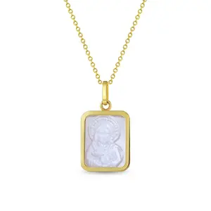 14k Gold Sacred Heart Baby / Toddler / Kids Pendant/Necklace