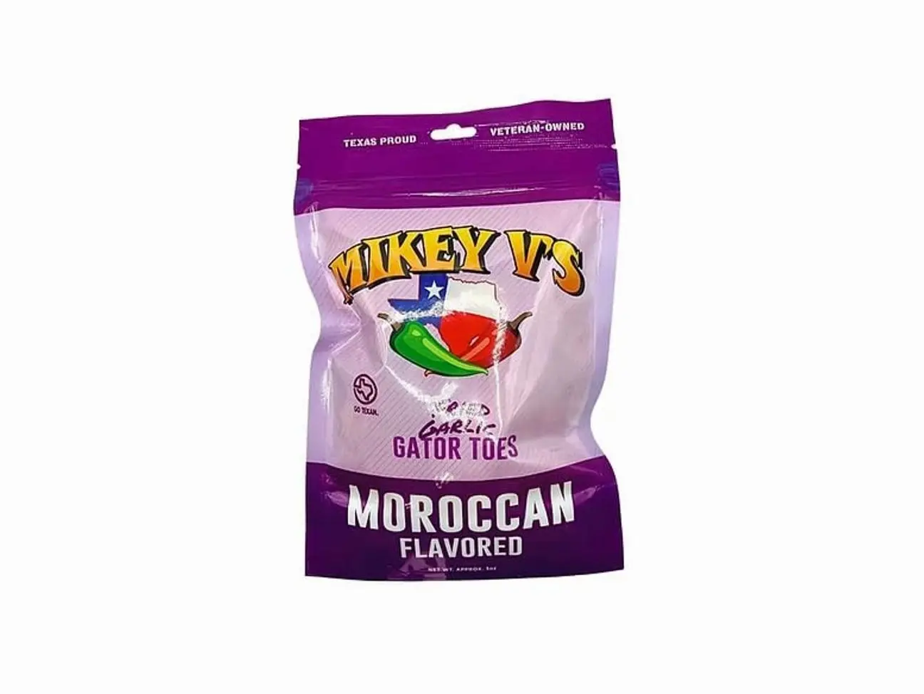 Mikey V’s Moroccan “Gator Toes” – Deep-Fried Garlic Snacks, Crunchy Garlic Bites, 3.9 oz Bag