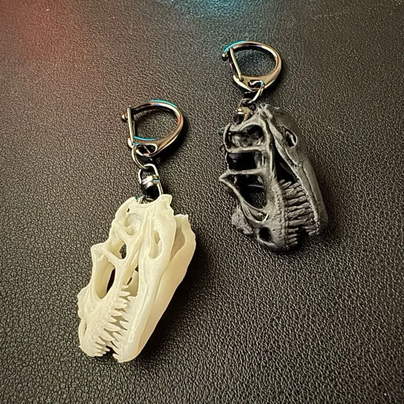Ceratosaurus Skull Resin Keychain Replica - Hyper-Detailed Natural Casing, High Paleo Accuracy, Lightweight-Sturdy Durability - Adds Prehistoric Edge to Everyday Adventures, Gift for Dino Enthusiasts