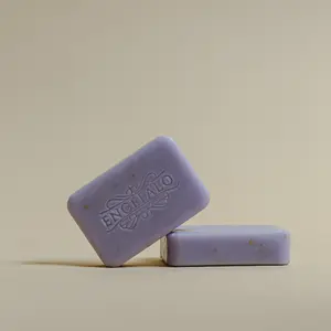 Galene Pure Calm Duo Indulge Soap Bar with Calming Lavender Essential Oil and Olive Oil - Bundle Weight: 300g (150g each) handmade soap self care intense moisture clean body mens natural Herbal Cleansing