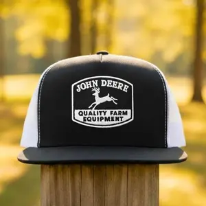 John Deere Trucker Hat  Vintage Farm Style Cap | Country Cowboy Workwear Gift For Him, Gift For Her