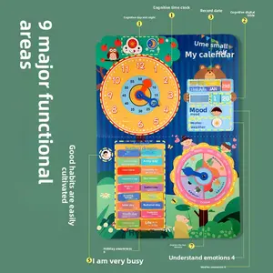 Children's Preschool Calendar, Weather & Days of the Week "Quiet Book" - Interactive Sticker Activity Kit, Educational Toy & Early Learning Material Set