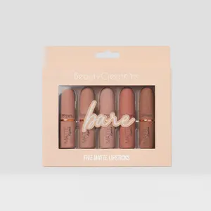 Five Piece Matte Lipstick Set