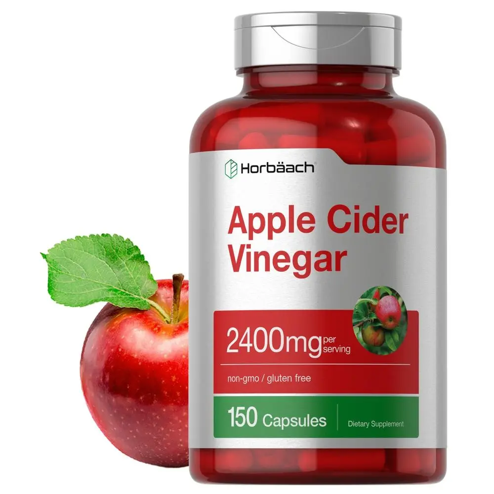 Horbäach Apple Cider Vinegar Capsules - 2400mg - 150 Count - Non-GMO, Gluten Free Supplement Horbäach Apple Cider Vinegar Capsules - 2400mg - 150 Count - Non-GMO, Gluten Free Supplement