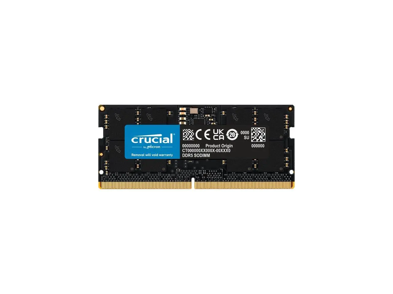 Crucial 32GB 262-Pin DDR5 SO-DIMM DDR5 5600 Laptop Memory Model CT32G56C46S5 Crucial 32GB 262-Pin DDR5 SO-DIMM DDR5 5600 Laptop Memory Model CT32G56C46S5