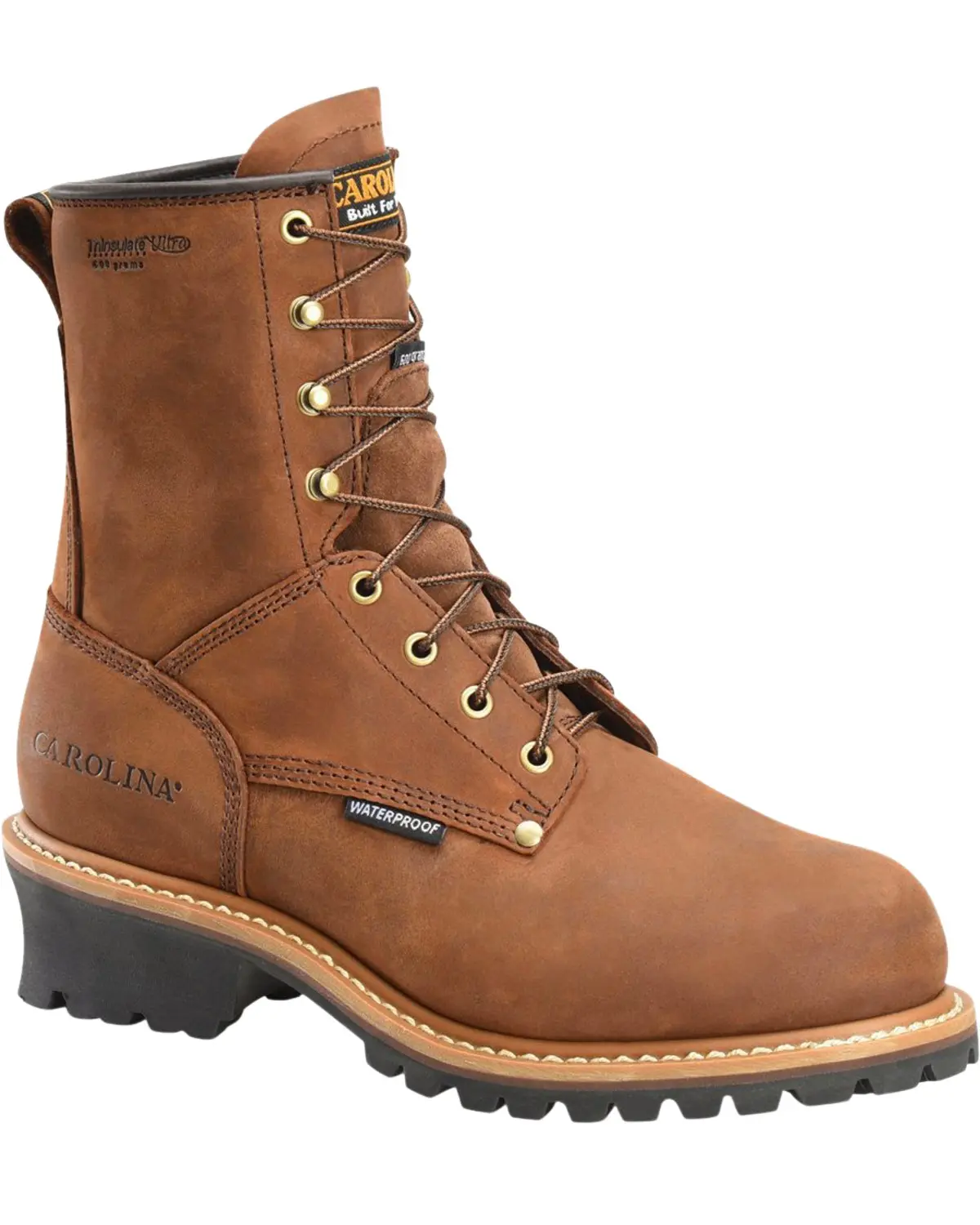 Carolina Men's Men'S Waterproof Insulated Logger Boot Steel Toe - Ca5821