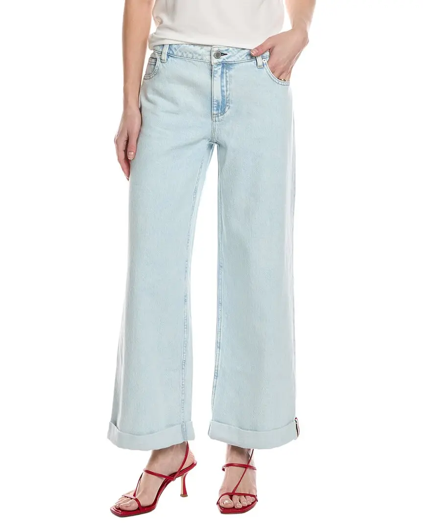 alice + olivia Duncan Roll Cuff Boyfriend Jean