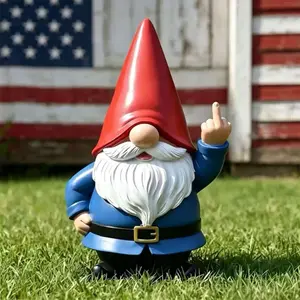Mini Goblin Ornament, 5.9 Inches, Fun Outdoor Decor for Garden, Patio, Lawn, Home Décor, Elf Garden Decoration, Cute and Playful, Outdoor Lawn Statue