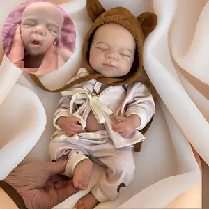 12.99 Inch Pascale Solid Silicone Reborn Doll, Mouth Openable, Hand-Painted Skin, Cute Outfit, Lifelike Baby Doll, Kids Pretend Play Toy, Birthday Holiday Gift for Girls