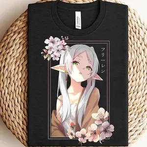 Frieren Shirt, Kawaii Anime Shirt, Frieren The Slayer Shirt, Best Anime Merch, Anime Tshirt, Fern Shirt, Unisex Anime Tshirt
