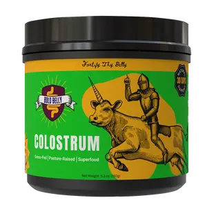 Bold Belly Colostrum Superfood Powder – 5g High-Potency Serving | 30 Servings (150g) | Grass-Fed, Whole Colostrum for Gut, Immunity & Skin Health Probiotic Supplement Healthcare Boost Milk Bathroom Natural