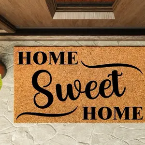 Home Sweet Home 18”x30” Coir Doormat | Farmhouse Welcome Mat | Front Porch Decor | Housewarming Gift | Entryway Rug