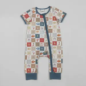 Western Cowboy Baby Boy Romper