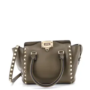 Pre-owned Valentino Leather Tote Bags REBAG Garavani Rockstud Tote Rigid Small by Rebag
