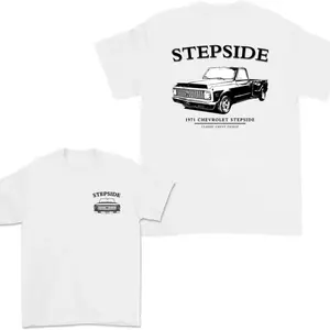 1971 Chevrolet Step Side T-Shirt, Classic Chevy Pickup Graphic Design, Vintage Trucker Graphic Shirt for Step Side Owners & Enthusiasts, Perfect Gift for Classic Chevy Truck Fans