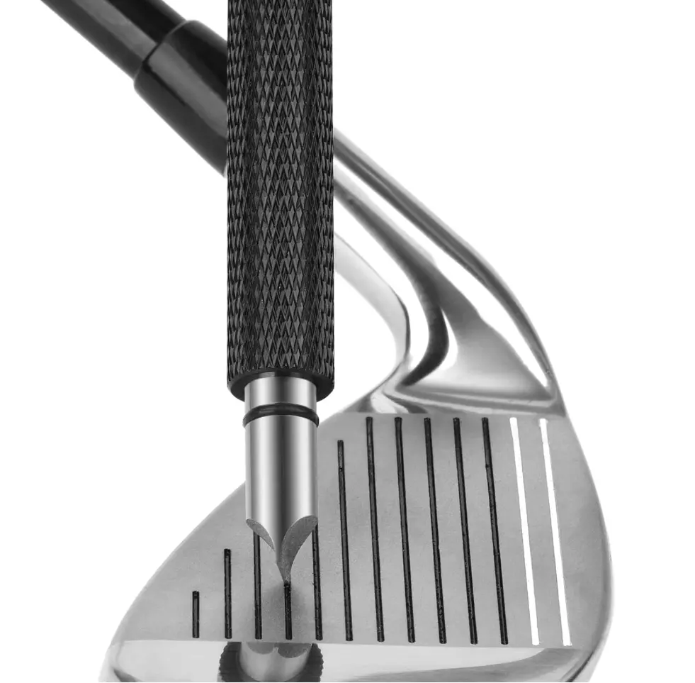 Heat Treated Steel Golf Club Groove Sharpener, Multi-Head Regrooving Tool with Easy Cleaning for Irons & Wedges, Restores Optimal Backspin, Golf Equipment for Adults