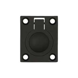 212 MAIN Solid Brass Flush-Type Ring Handle, 1.75x1.37 in., Oil Rubbed Bronze, Corrosion-Proof Kitchen and Bath Door Hardware, Kitchen And Bath Hardware