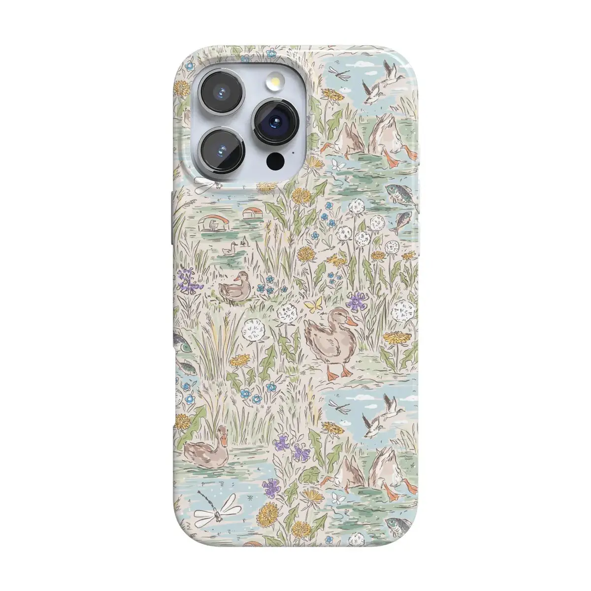 Casely iPhone 16 Pro Case | Waddle Path | Duck Pond | Compatible with MagSafe | Classic Ultra Thin Design