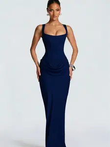 Elegant Corset Evening Dress Women Sleeveless Maxi Gown Formal Wear Formal Events Special Occas