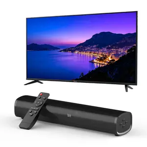 Wireless TV Sound Bar with Subwoofer, 2.1 Channel Home Theater Audio System, Bluetooth Sound Bar for Smart TV, HDMI ARC/Optical/Coaxial/AUX/USB TV Speakers for PC, Projector and Gaming, Remote Control, Black