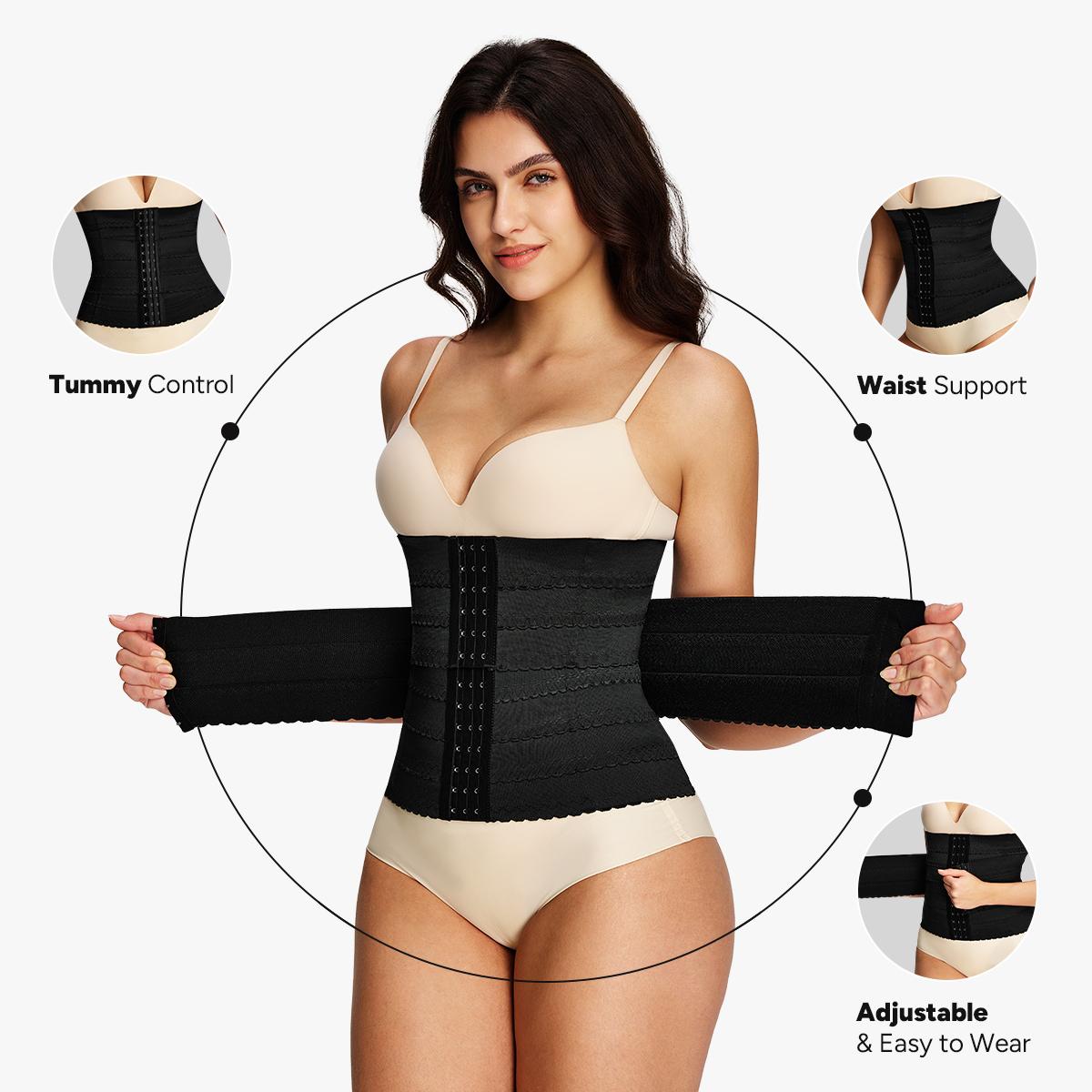 Nebility Segmented Waist Trainer for Women Waist Cincher Shapewear Tummy Control Body Shaper shapewear women fajas body shaper Basic Womenswear Compression
