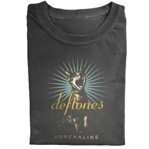 Youth & Adult Vintage Deftones Cat Shirt – Vintage Rock Band Tee - Music Shirt - 90s Rock Band Tee - Cool Deftones Cat Graphic T-Shirt – Rock Music Merch - Womenswear Menswear Top