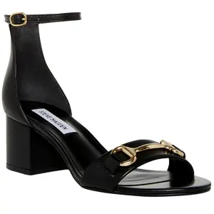 Steve Madden lrenee-B Sandal Black Leather  IREN17S1-BLK Women's