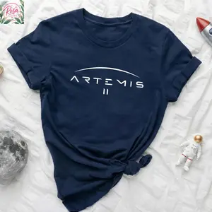 Artemis II Moon Mission T-Shirt, NASA Space Program Fan Tee, Astronomy Gift, Rocket Launch Shirt, Space Exploration Top, Unisex Graphic Tee