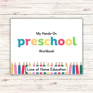 My Preschool Book- Name, address, math, ELA, phone Paper Book