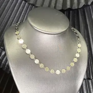 Dainity Coin Stearling Silver Choker