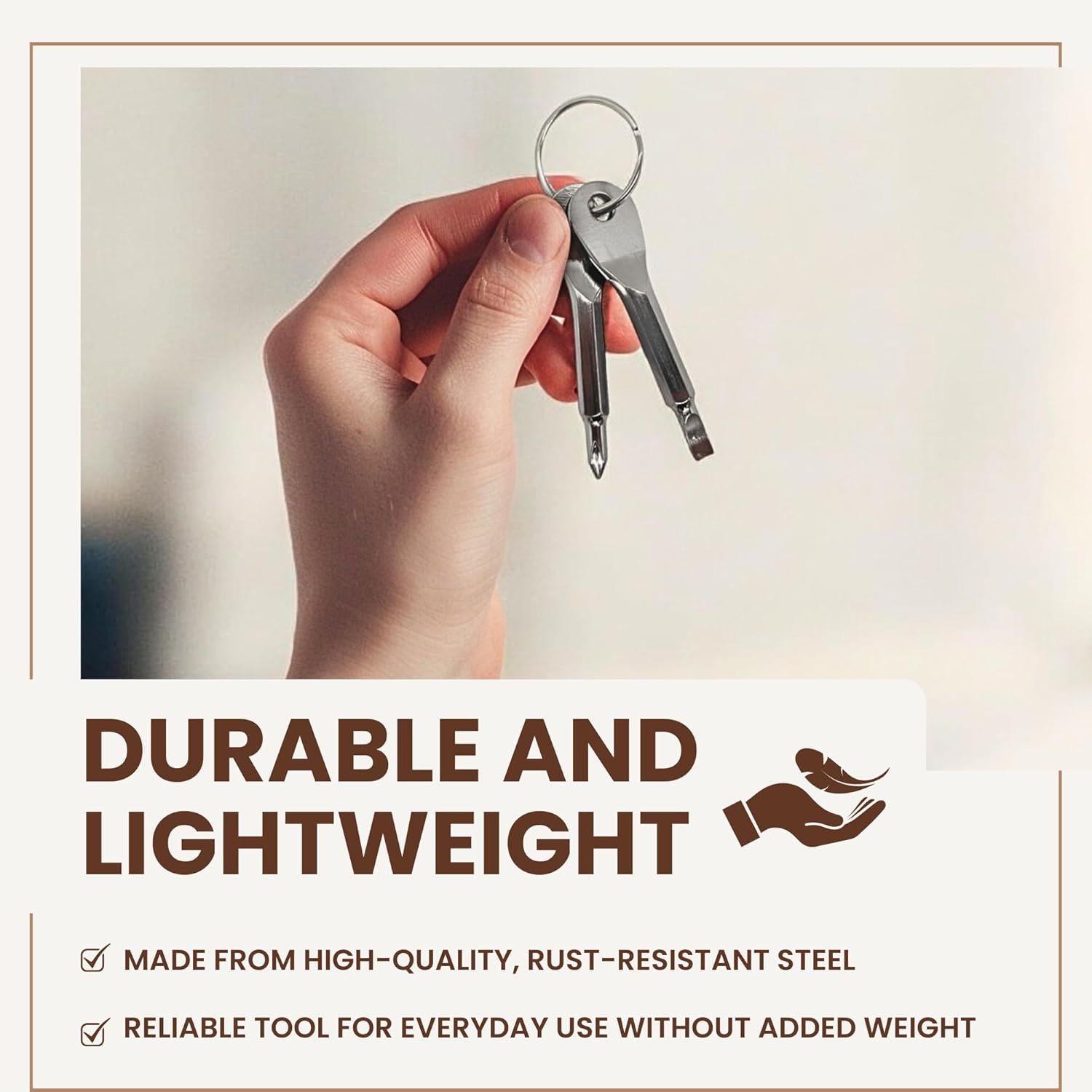 Pocket Screwdriver Set (Pack of 2) - EDC Keychain Tool for Small Projects & Furniture - Compact & Ergonomic Flat Head & Phillips - 2 Colors