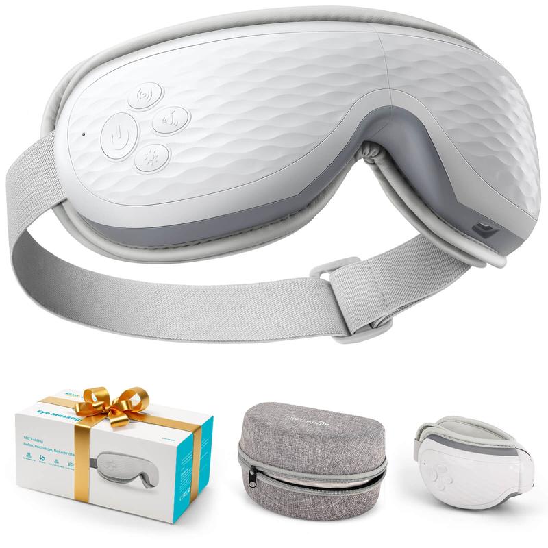 ALLJOY Eye Massager with Heat, Air Pressure & Bluetooth Music – Silent Model for Ultimate Eye Relaxation Therapy