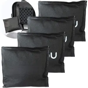 Charcoal Deodorizer Bag for Litter Disposal Box/Diaper Pails (4 Pack) - Replacement Inserts for PetFushion Portable  Litter Disposal - Absorb and Eliminate Odors/Smells