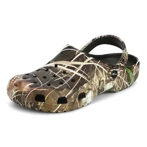 8Fans Men’s Camo Garden Clogs – Lightweight Slip-On Outdoor Sandals for Summer, Beach, Water & Yard