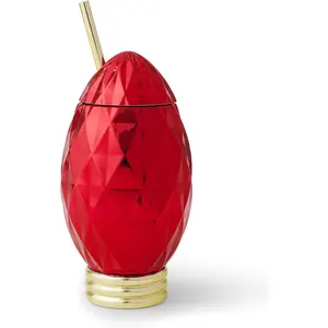 Oh So  red Christmas Light 24 Oz Novelty Sipper Cup