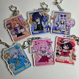 Enchanting Acrylic Keychain, Honkai Impact 3 Acrylic Keychain - Kiana, Seele, Mei, Elysia, Bronya, Sesannah, Kawaii, Cute Keyring Accessory, Fun Charm For Backpack Or Purse | High Quality and Customer Favorite Items