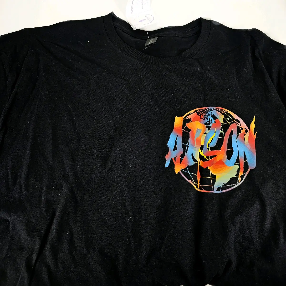 Arson - T-shirt (edgy, tie-dye design) Cotton, Comfortable, Tops, Streetwear, Soft
