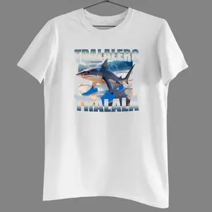 Tralalero Tralala Italian Brainrot Shark Meme T-shirt - Funny Printed Cotton Tee for Men & Women - Unique Meme Shirt, Brainrot Meme Shirt
