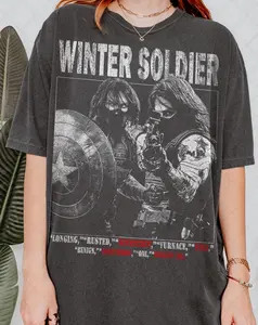 [Sale Up To 43%] Limited Comfort Winter Soldier T-Shirt, Winter Soldier Bucky Barnes Bootleg Fan Tee T-Shirt, Gift For Women And Man Unisex T-Shirt