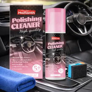 Car Interior Polishing Cleaner & Restorer for Dashboard Leather Seat and Rubber Quick Detailer Long-lasting UV Protection Effortless Interior Maintenance for All Vehicle