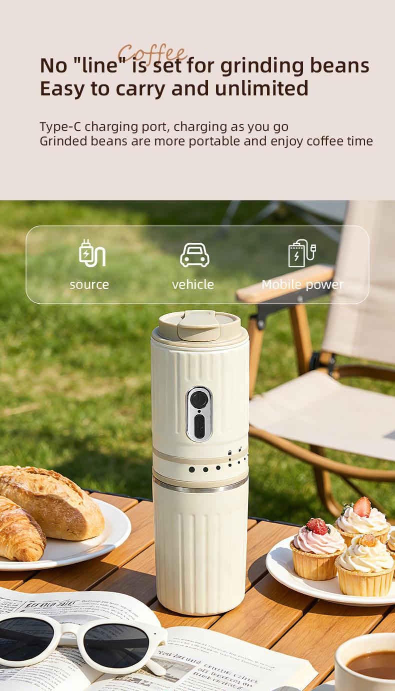 Portable Coffee Machine - Household Kitchen Appliance for Coffee and Tea Brewing