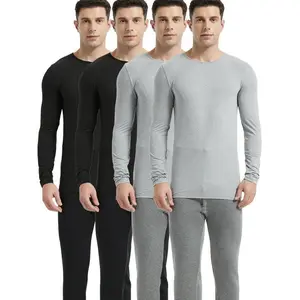 4 Pack Men's Inner Fleece Thermal Undershirt Soft Warm Top Underwear Men Warm Comfort Functional Underwear Menswear Fabric