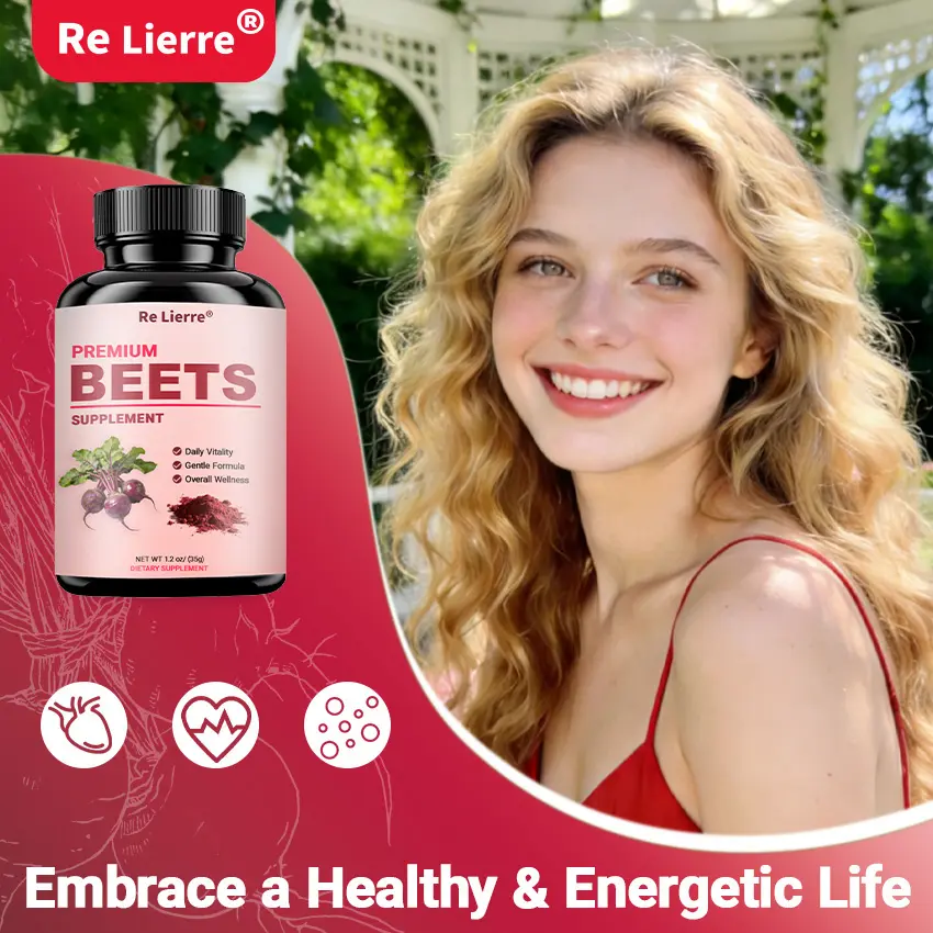 Re Lierre Force Factor Total Beets Capsules with Nitrates - Supports Circulation, Blood Flow & Nitric Oxide | Energy, Endurance, Stamina Booster | Heart Health Supplement, 60 Count