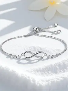 Minimalist Infinity Design Bracelet, Elegant Women's Bracelet, Fashion Jewelry for Party, Daily Clothing Decor, Trendy All-match & Exquisite Jewelry for Birthday Gift, Trendy Jewellery Accessories