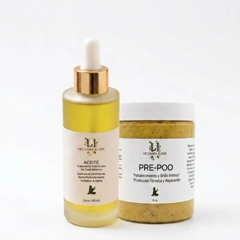 HECNARA Elixir Pre-Poo Hair Oil, Haircare Moisturizer for Frizz Control, Hydration and Hair Repair