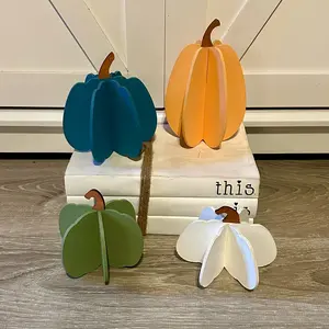 3D pumpkin set