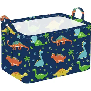 Rectangle Gift Shelf Nursery Storage Basket Laundry Hamper Storage Box and Bins with Handles for Home Clothes