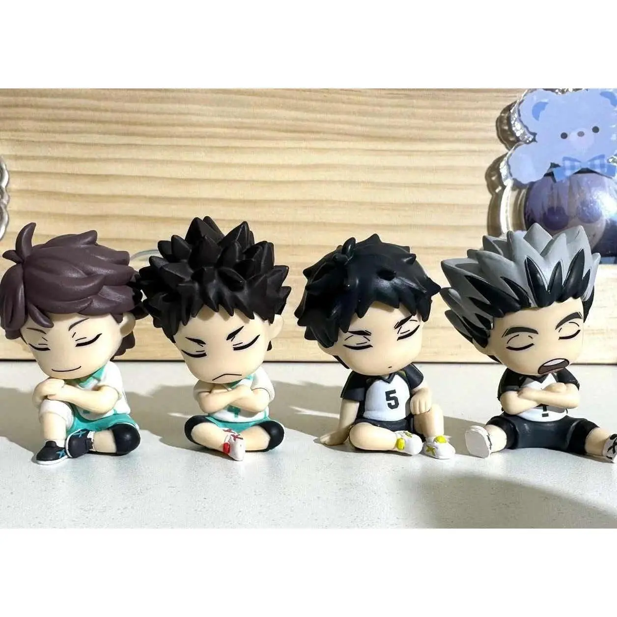 New Product In Stock Japanese Anime Volleyball Youth Shoulder To Shoulder Sleep Blind Box Handmade Desktop Ornament Souvenir