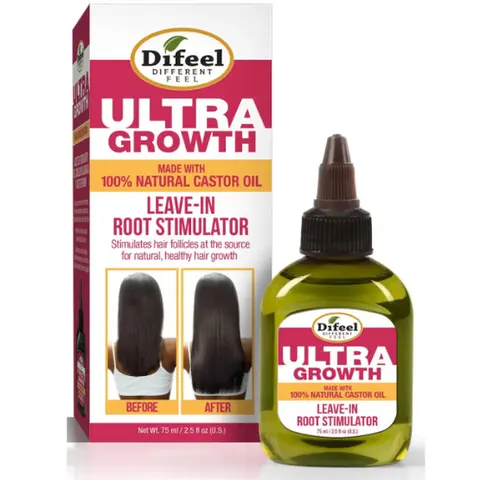 Difeel Ultral Growth With Basil & Castor Oil Leave-In Root Stimulator 2.5oz
